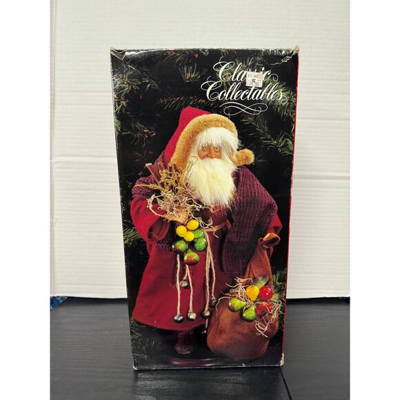 Vintage 1990s Classic Collectables Rustic 16" Santa Claus Figurine - Picture 1 of 8